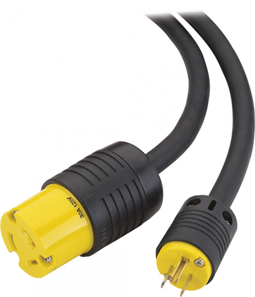 Electric Cords with Twist lock Plug to Straight Plug 50' & 100