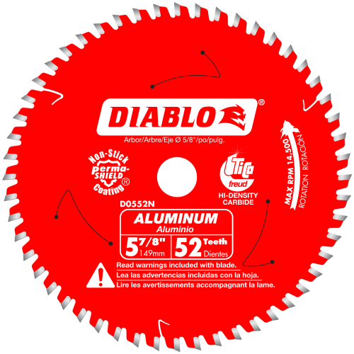 Diablo Medium Aluminum Cutting Saw Blade 5 3/8 - 12