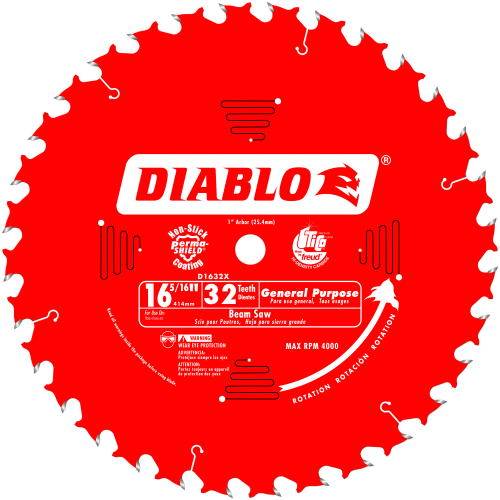 DIABLO  D1632X 16‑5/16 in. x 32 Tooth General Purpose Saw Blade