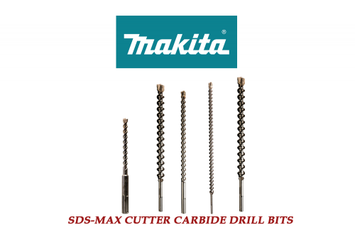 Makita SDS-Max 4 Cutter Carbide Drill Bits 1/2 - 1-1/2  ( 13 - 36 length )