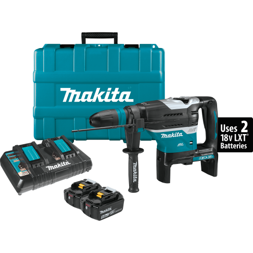 Makita XRH07PTU 18V X2 LXT® Lithium‑Ion (36V) Brushless Cordless 1‑9/16 Advanced AVT® Rotary Hammer Kit, accepts SDS‑MAX bits, AWS™ (5.0Ah)