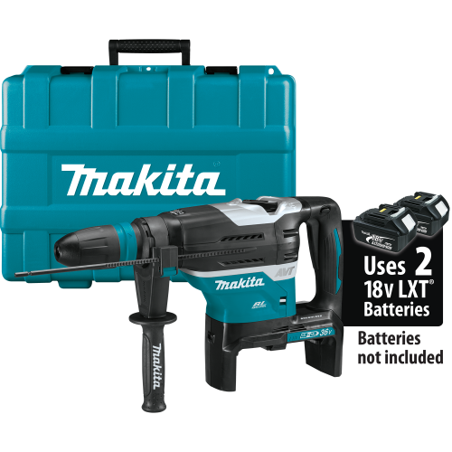 Makita XRH07ZKU 18V X2 LXT® Lithium‑Ion (36V) Brushless Cordless 1‑9/16 Advanced AVT® Rotary Hammer, accepts SDS‑MAX bits, AWS™, Tool Only