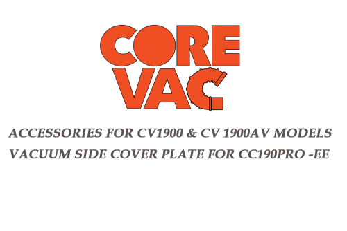 CV1900 Vacuum Side Cover Plate Attachment for  CoreCut CC190Pro-EE