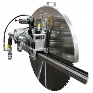 Core Cut CC1600 Auto Travel Wall Saw Package w/Stiffened Track