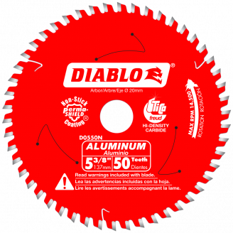 Diablo Medium Aluminum Cutting Saw Blade 5 3/8" - 12"