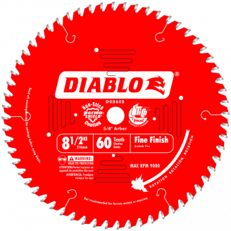 Diablo Fine Finish Saw Blade 8 1/2 - 16 5/16