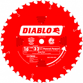 DIABLO  D1632X 16‑5/16 in. x 32 Tooth General Purpose Saw Blade