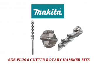 Makita SDS - Max  6 Cutter Rotary Hammer  Carbide Bits 1/2 - 1-1/2  (13-36 Length)