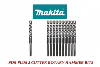 Makita SDS-Plus 3 Cutter Rotary Hammer Carbide Bits 3/16" - 3/4"