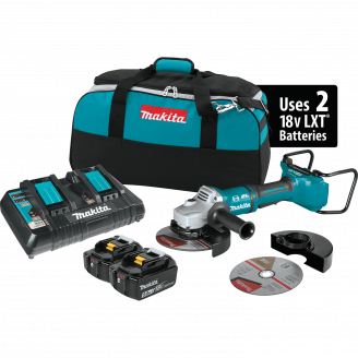 Makita XAG12PT1  18V X2 LXT® Lithium‑Ion (36V) Brushless Cordless 7" Paddle Switch Cut‑Off/Angle Grinder Kit, with Electric Brake (5.0Ah)