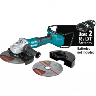 Makita 	XAG23ZU1 18V X2 LXT® Lithium‑Ion (36V) Brushless Cordless 9 Paddle Switch Cut‑Off/Angle Grinder, with Electric Brake and AWS™, Tool Only