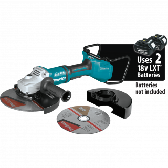 Makita 	XAG23ZU1 18V X2 LXT® Lithium‑Ion (36V) Brushless Cordless 9" Paddle Switch Cut‑Off/Angle Grinder, with Electric Brake and AWS™, Tool Only