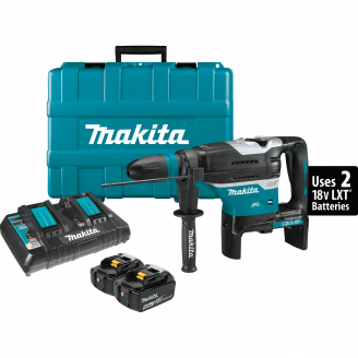 Makita XRH07PTU 18V X2 LXT® Lithium‑Ion (36V) Brushless Cordless 1‑9/16" Advanced AVT® Rotary Hammer Kit, accepts SDS‑MAX bits, AWS™ (5.0Ah)