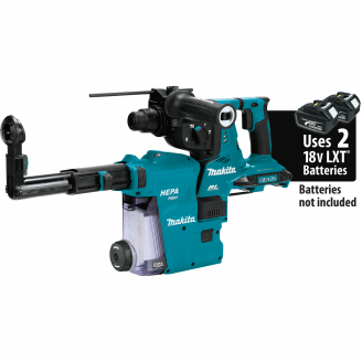 Makita XRH10ZW 18V X2 LXT® (36V) Brushless Cordless 1‑1/8" AVT® Rotary Hammer, SDS‑PLUS, w/ HEPA Dust Extractor, AFT®, AWS™ Capable, Tool Only