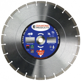 Star Blue General Purpose Diamond  Concrete Blade 14 x .125 x UNV