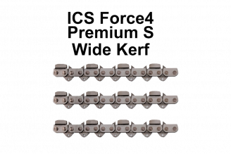 ICS Force4 Wide Kerf Chains 10" - 25"